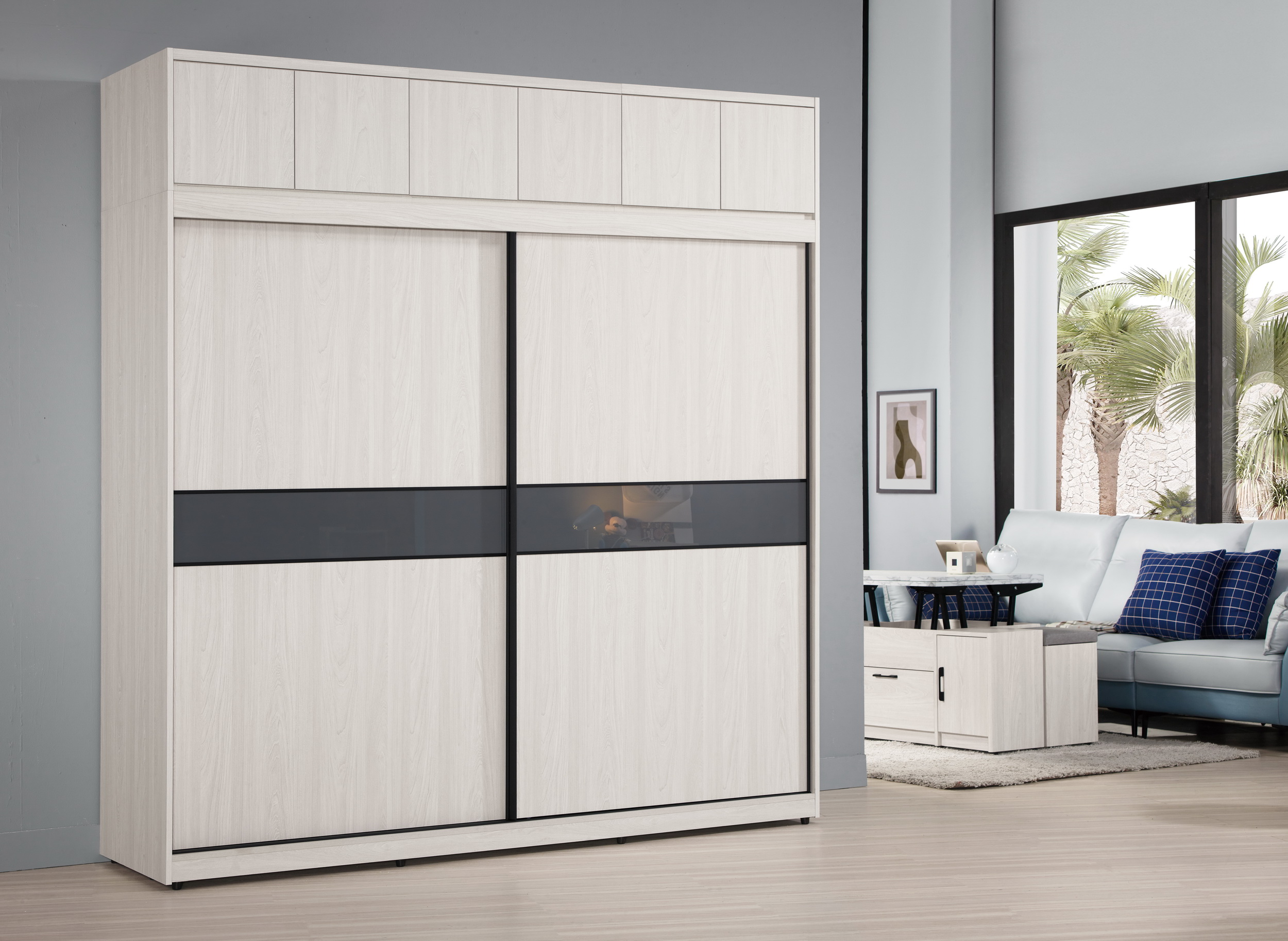 514-18蘿克斯6尺被櫥式拉門衣櫥(全組)&nbsp;