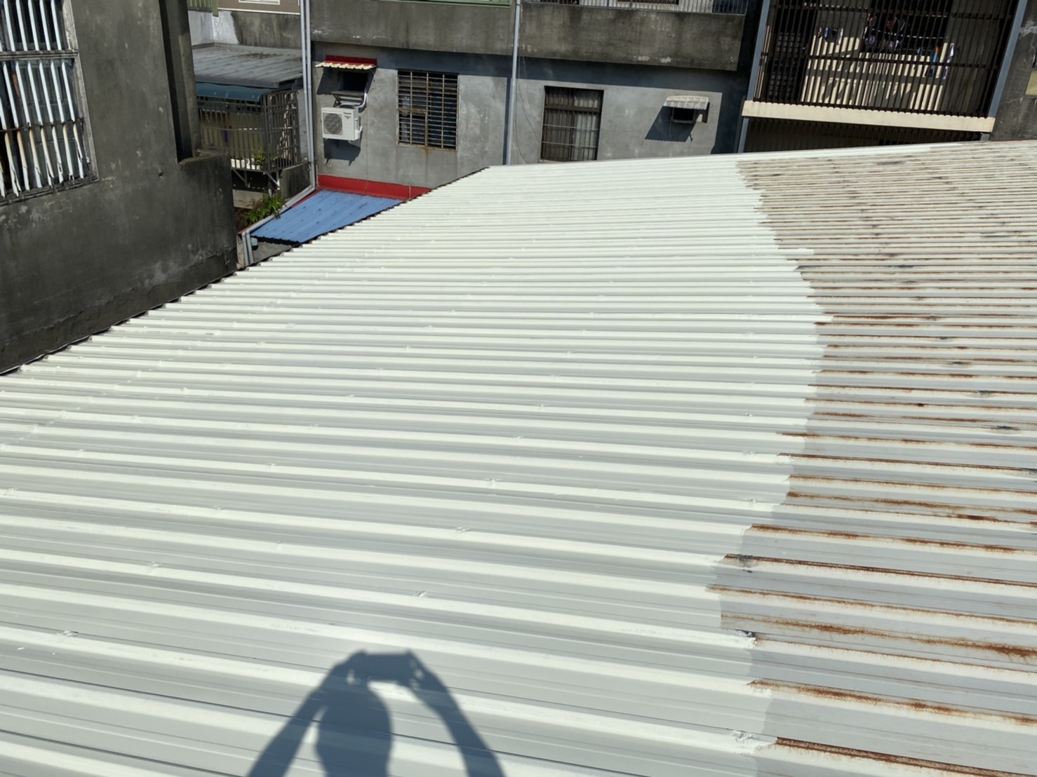 鐵屋除鏽上漆(中壢鐵皮屋)