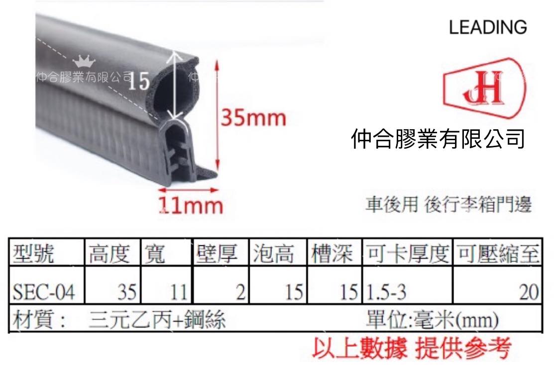 車後.後行李箱門邊條