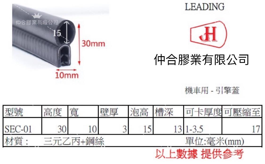 機車用-引擎蓋邊條