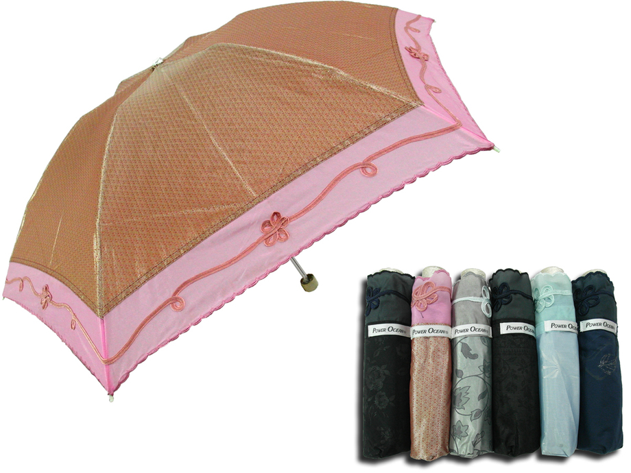 TC燒花蝶骨三折傘