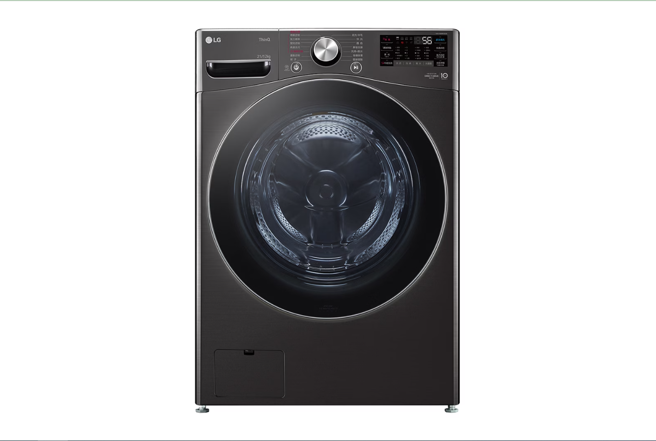 LG-蒸氣滾筒洗衣機-(蒸洗脫烘)｜21公斤｜WD-S21VDB-(尊爵黑)