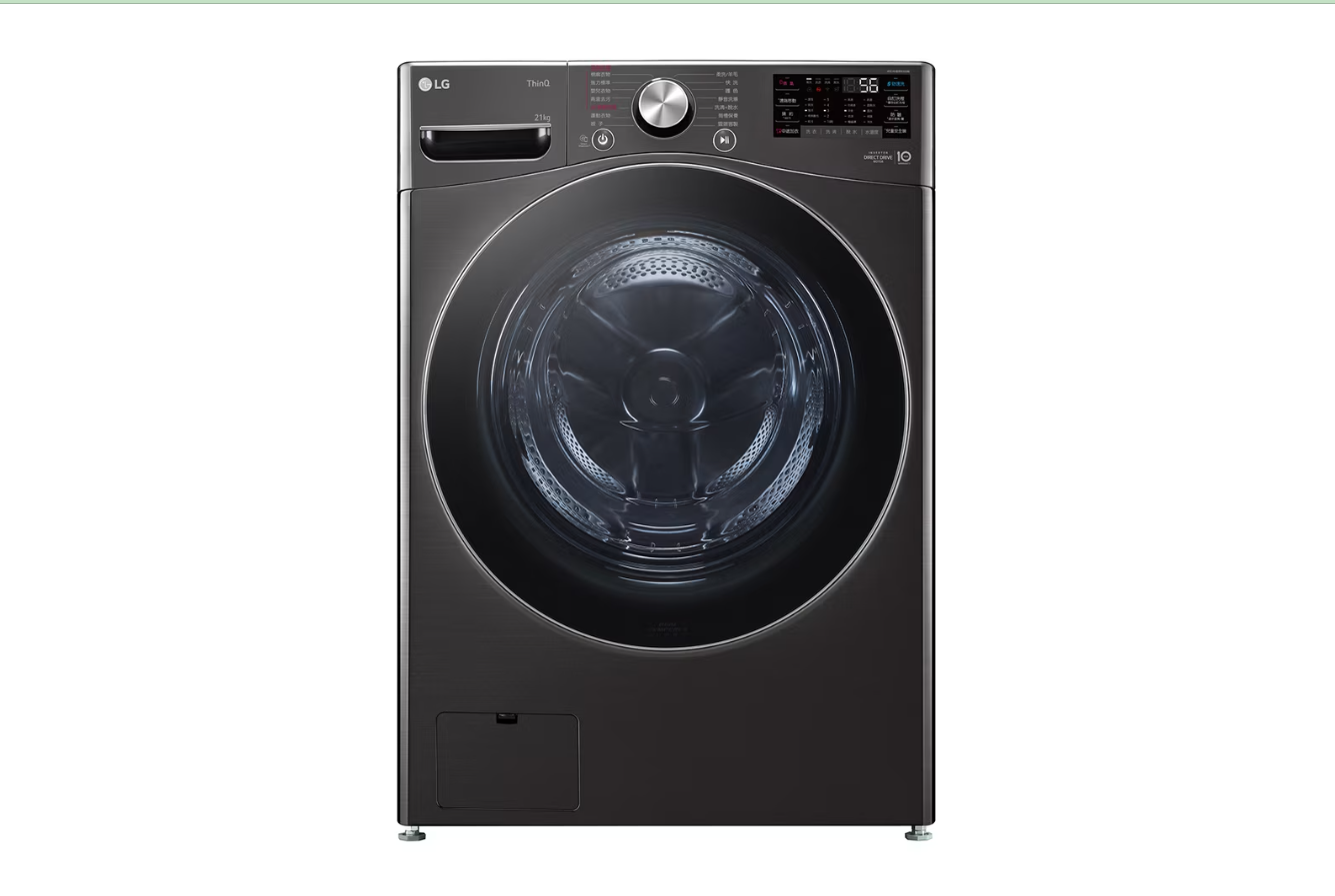 LG-蒸氣滾筒洗衣機-(蒸洗脫)｜21公斤｜WD-S21VB-(尊爵黑)