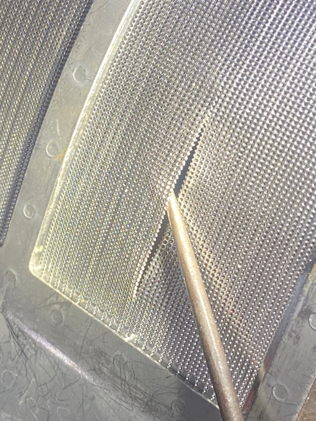 3這種網子焊接，要小功率，而且焊接時穩定性要高，焊完再處理，就跟新的一樣