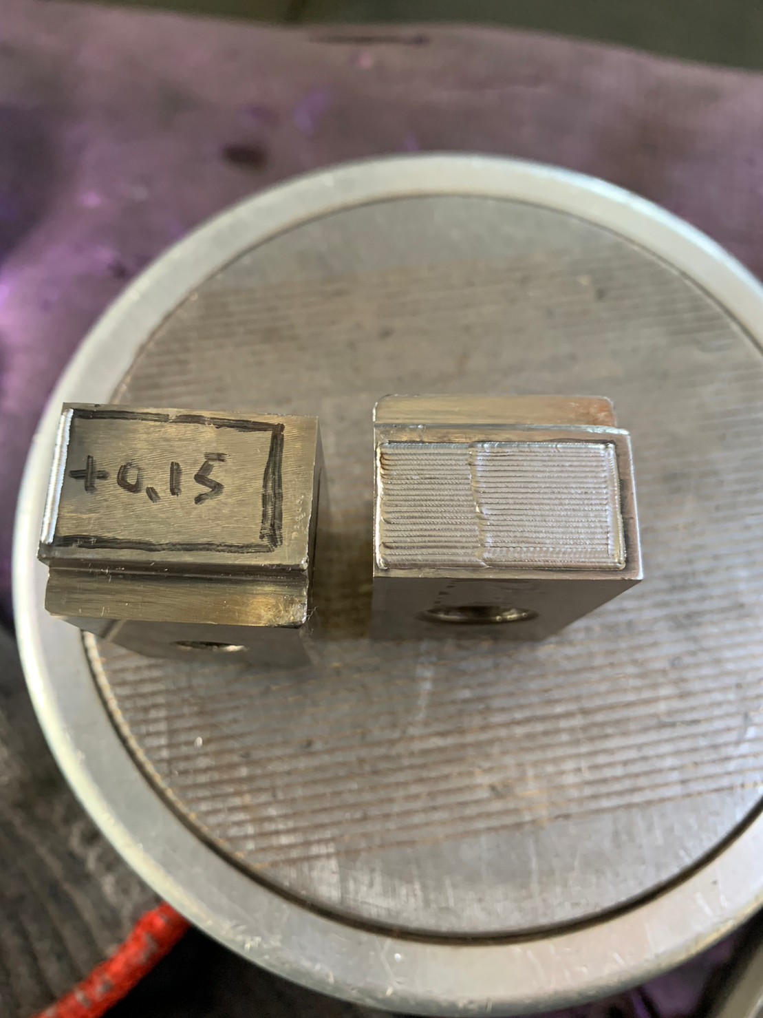 增厚不可以焊到邊角，俗稱「靠破」，怎焊接看師傅的功夫了