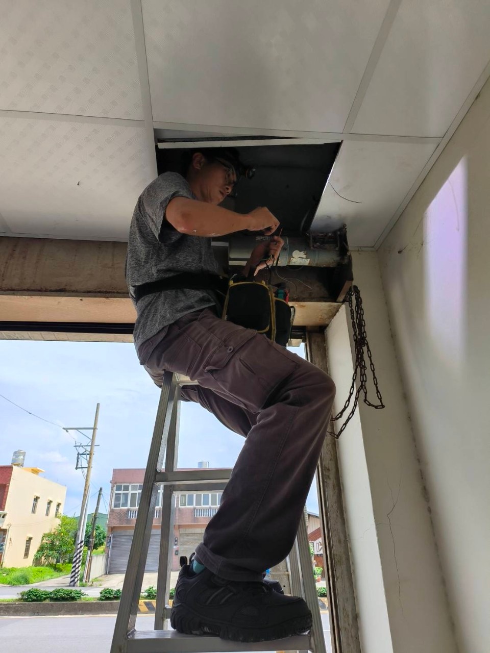 捲門遙控系統安裝