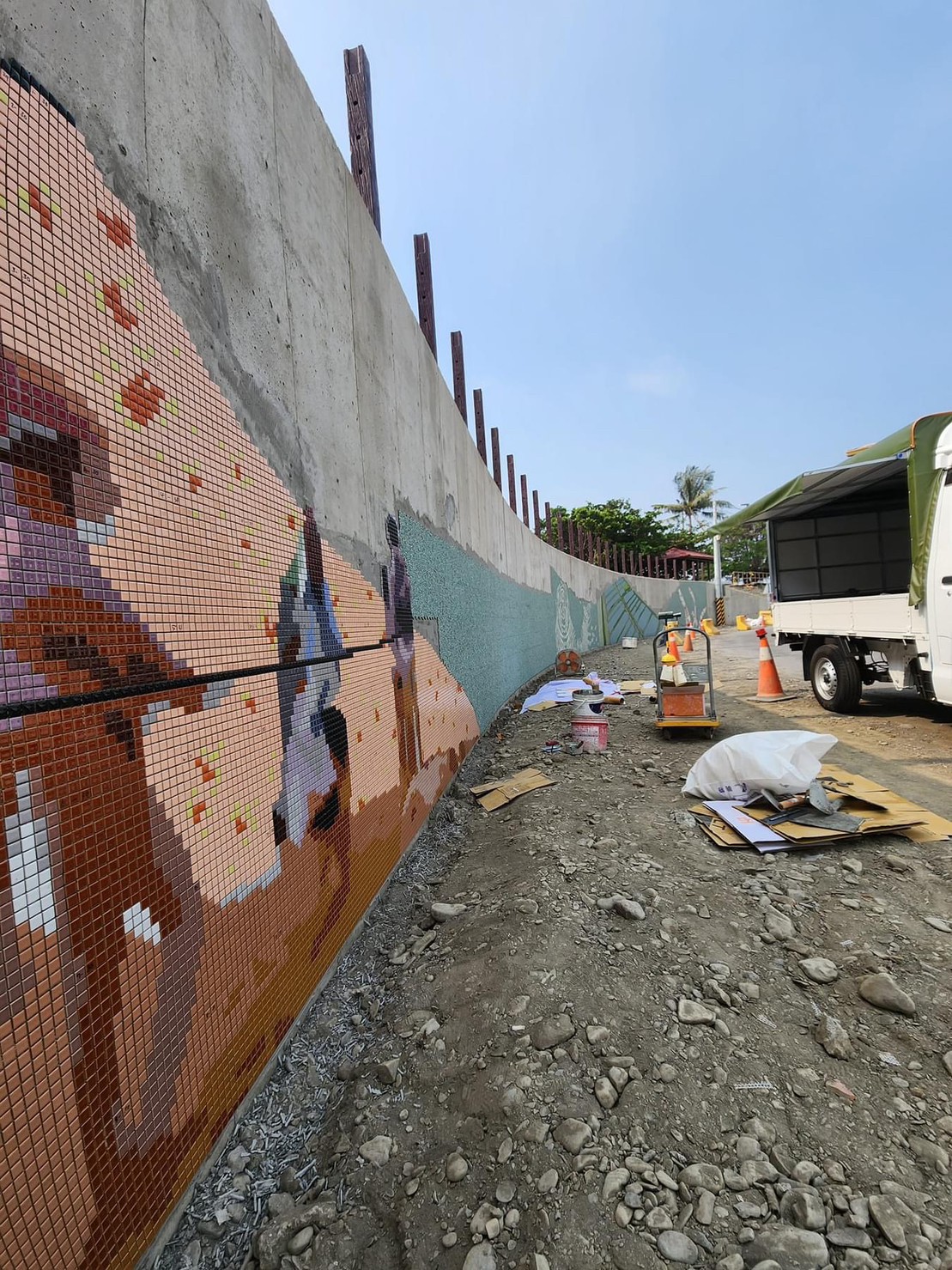 高雄馬賽克磁磚拼貼