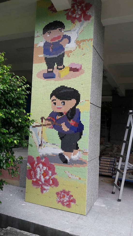 高雄馬賽克磁磚拼貼