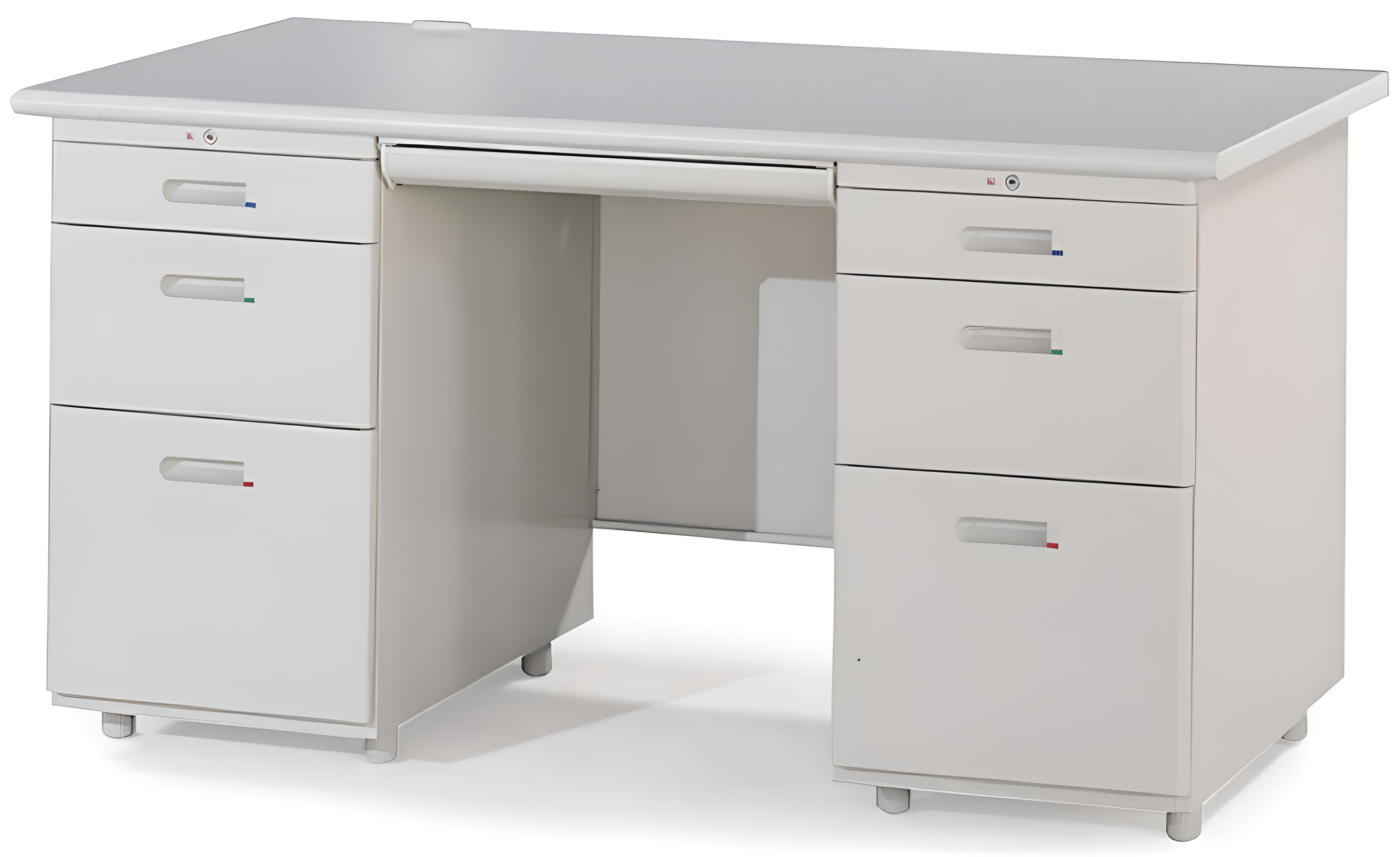 1-3雙邊辦公桌(左三屜右三屜)