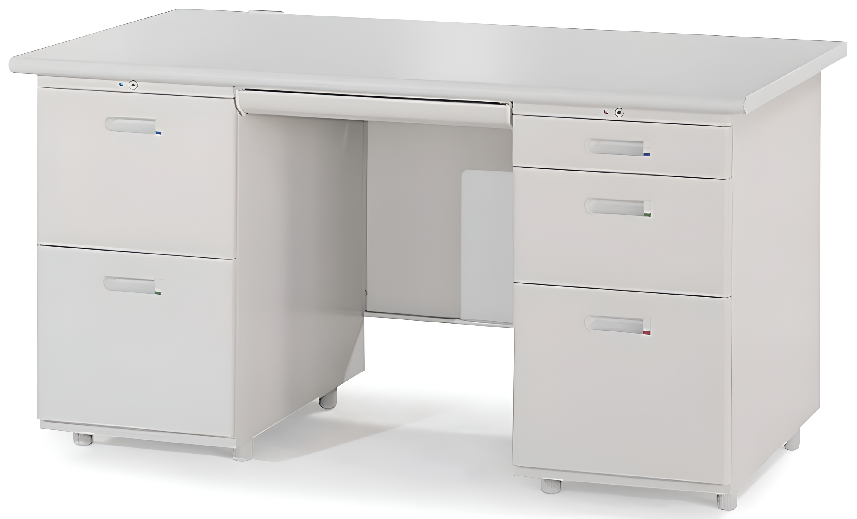 1-4雙邊辦公桌(左二屜右三屜)