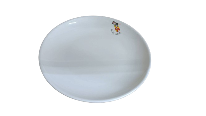 圓盤美耐皿白色11吋