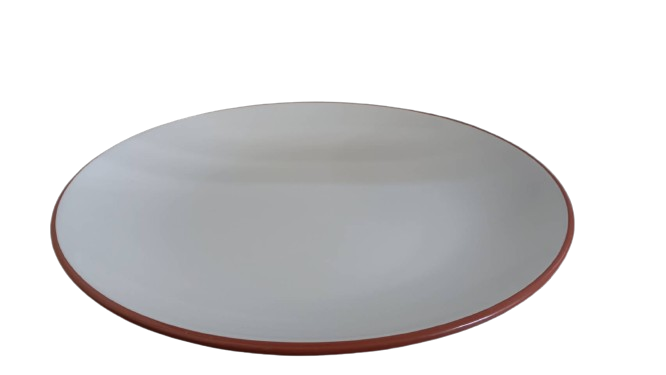 圓盤美耐皿柑雙彩10吋