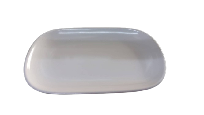 小長方盤美耐皿象牙白