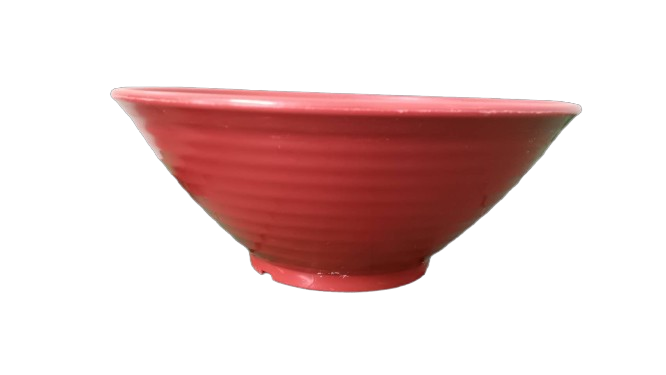 螺紋碗PP紅色1000cc