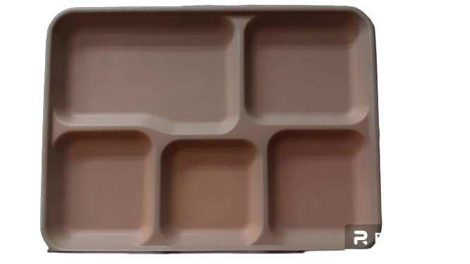 中五格盤PP米色