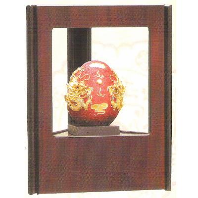 雙龍圓滿(漆線雕.三角櫥窗)