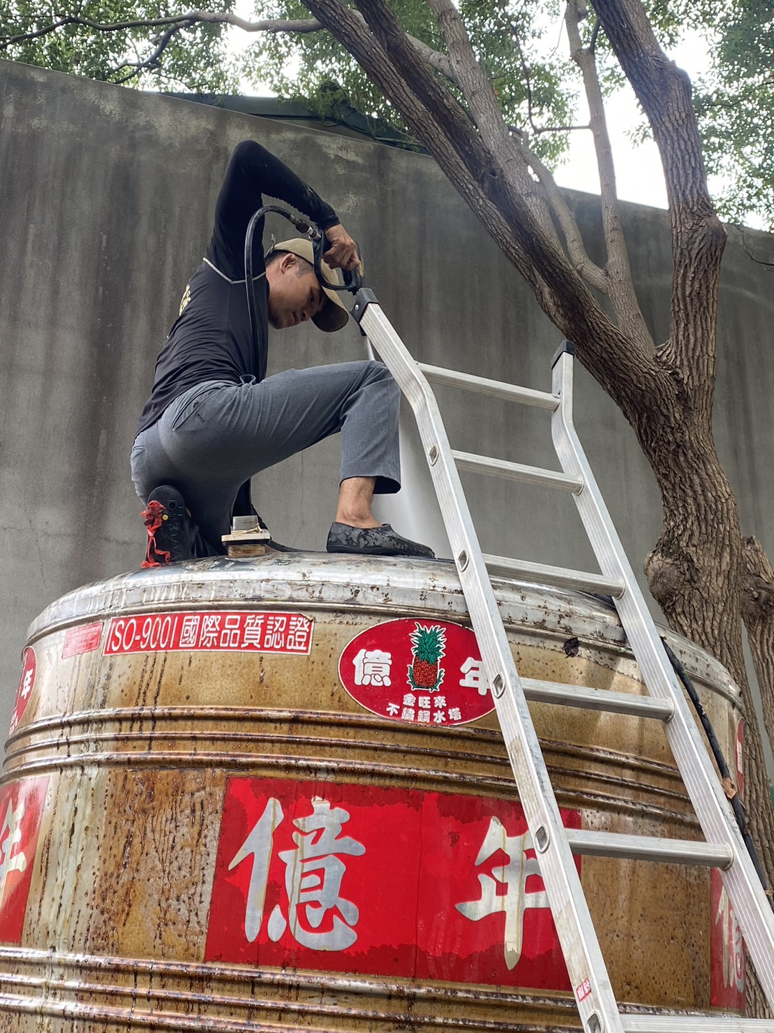 洗水塔、蓄水池、魚池