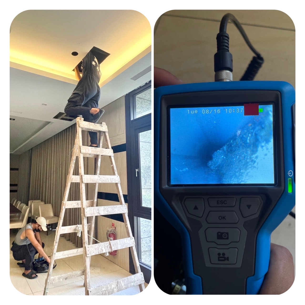 工業用內視鏡檢查(管內攝影檢查)