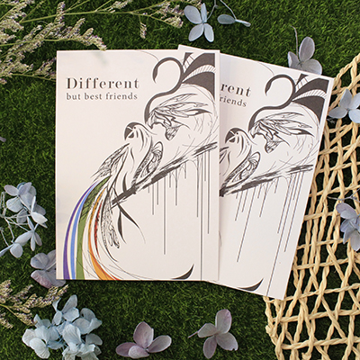 Tfinity禪繞風明信片-【獨特】