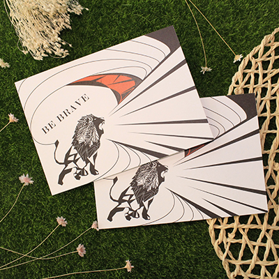 Tfinity禪繞風明信片-【勇氣】