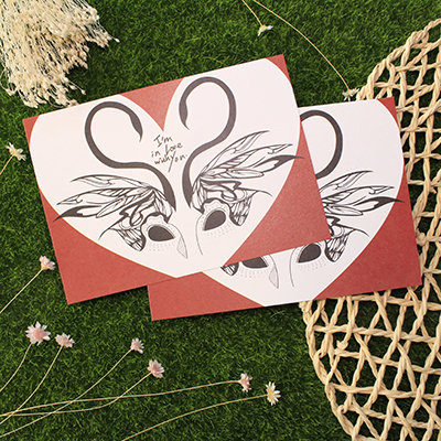 Tfinity禪繞風明信片-【緣分】