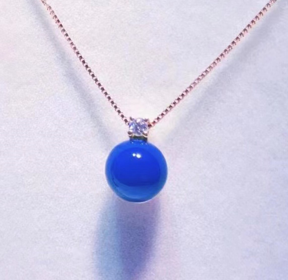 多明尼加藍珀18k墬子-8mm#2200-1