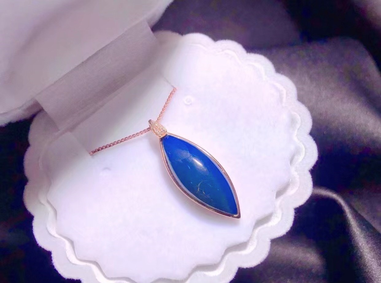 多明尼加藍珀18k-墬子-7-20mm#3100