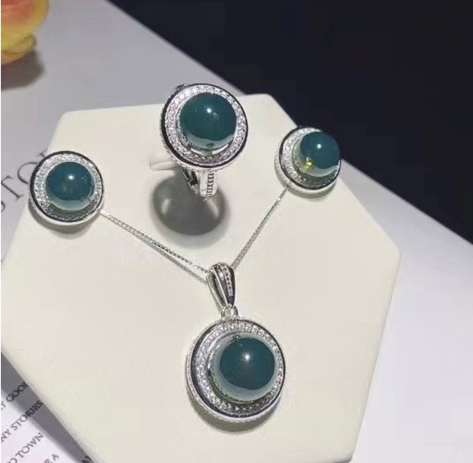 300藍綠珀s929銀-套組