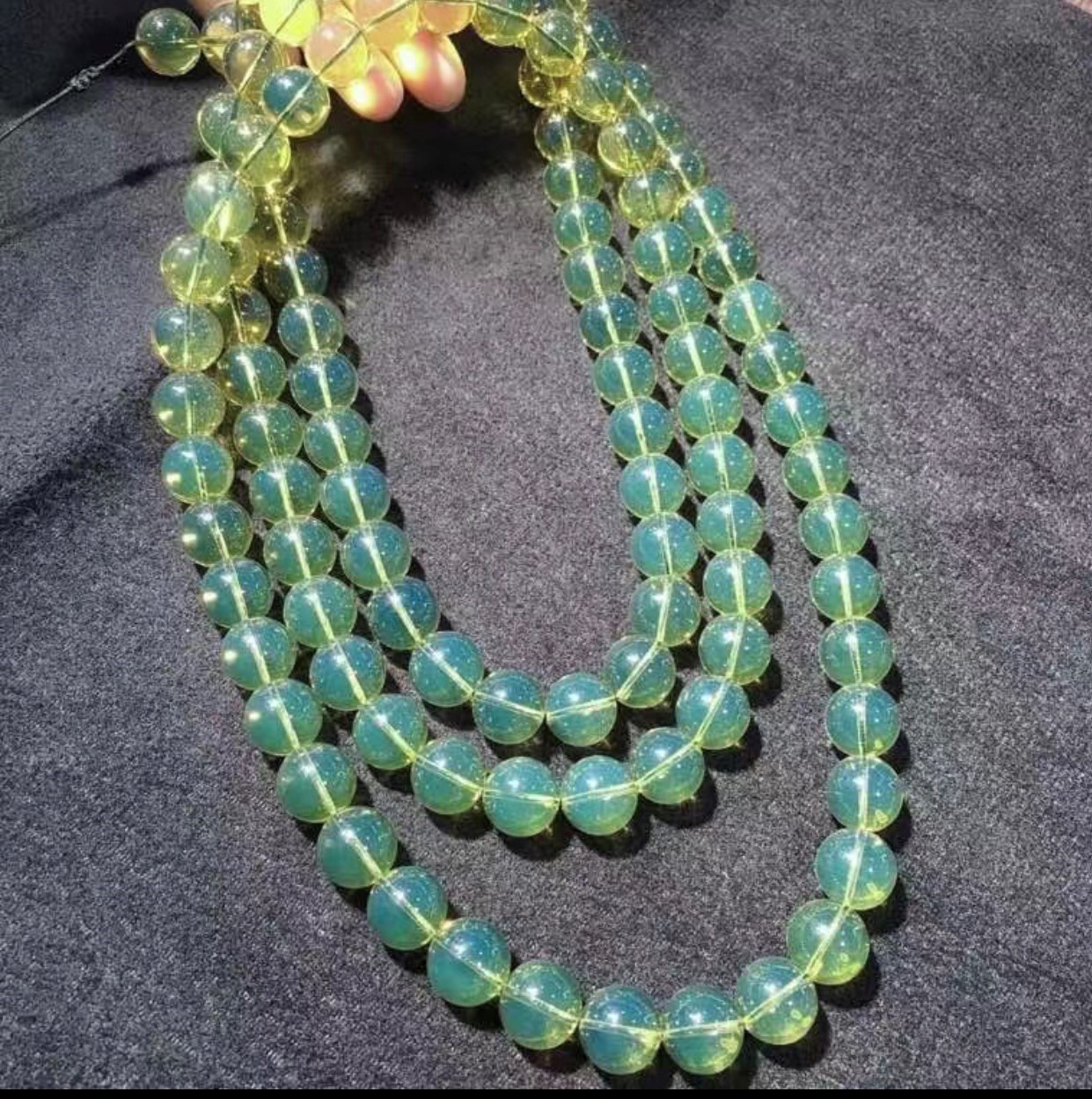 藍綠珀108顆唸珠-17mm-332.6g-3