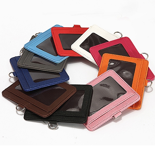 橫式PU皮革識別證卡套