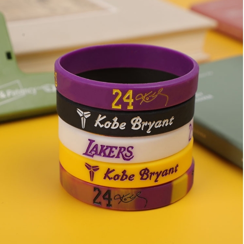 硅膠光面(凹字上色)手環
