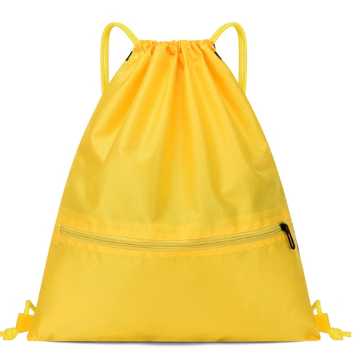 雙抽繩滌綸(拉鍊)束口後背包