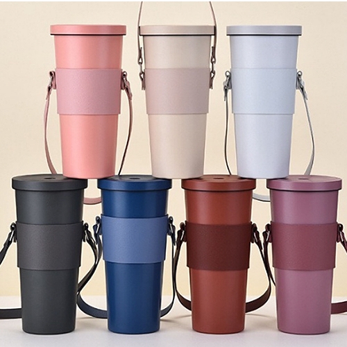 PU皮革飲料手提杯套