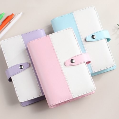 簡約文藝拼接活頁筆記本