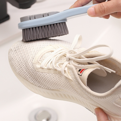 雙面軟膠二用軟毛鞋刷