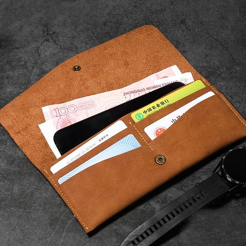 仿古皮革鈔票錢夾