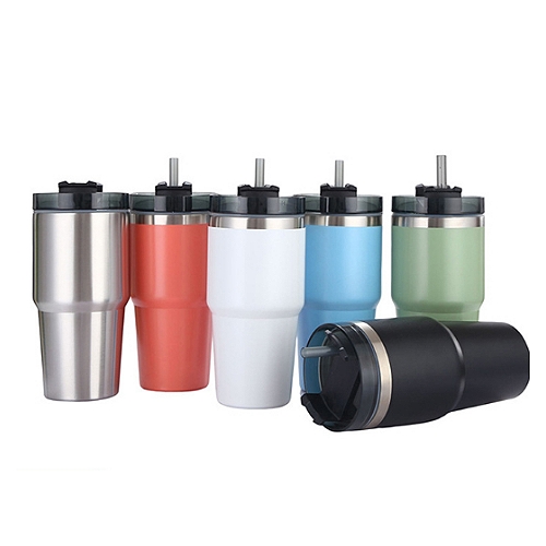 大容量保溫冰霸杯(含吸管)