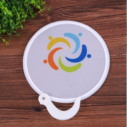 簡易握把折疊小圓扇