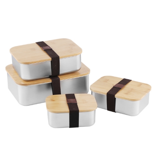 日式-竹蓋-不銹鋼便當盒