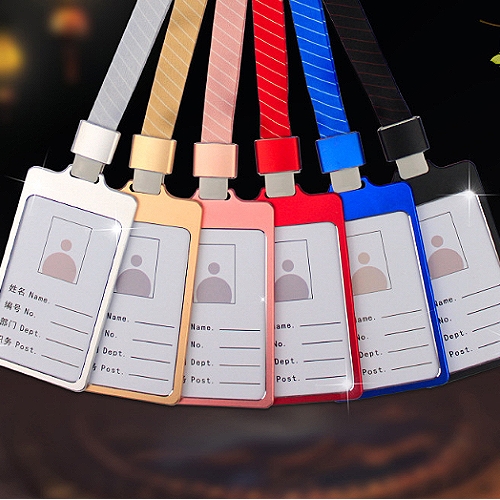 金屬-直-雙透識別證卡套