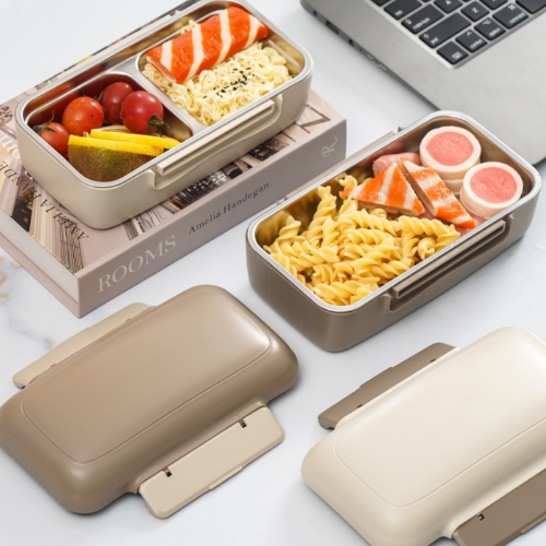 簡約長方形單(雙)格便當盒