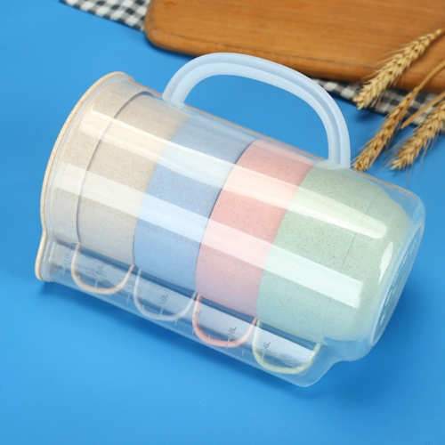 小麥桔梗大容量果汁壺五件套