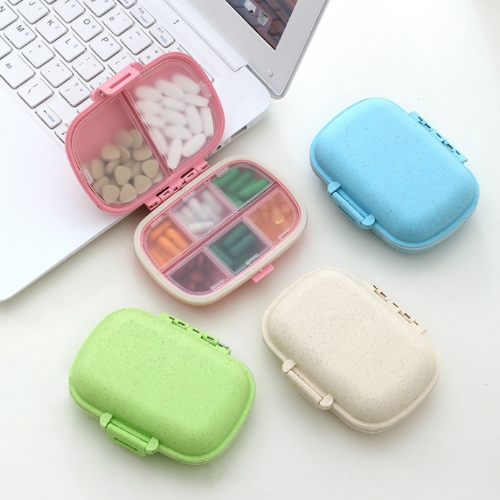 小麥桔梗分隔收納藥盒