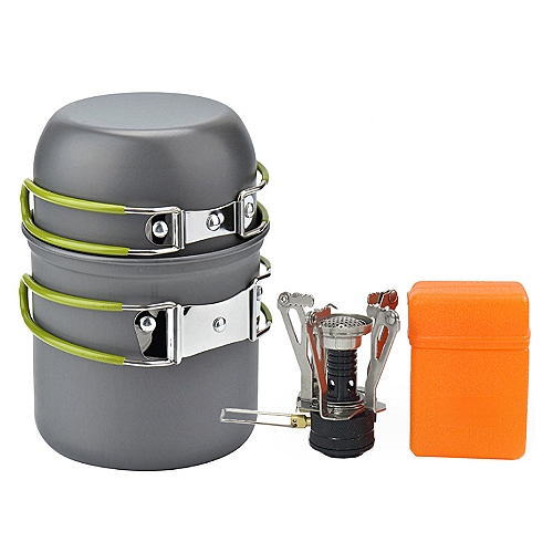 戶外便攜野餐爐具(含鍋)組