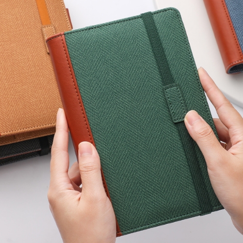 PU拼接封面活頁筆記本