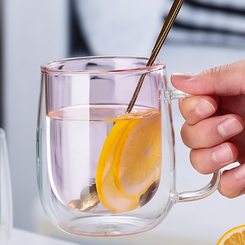 雙層隔熱彩胆玻璃杯