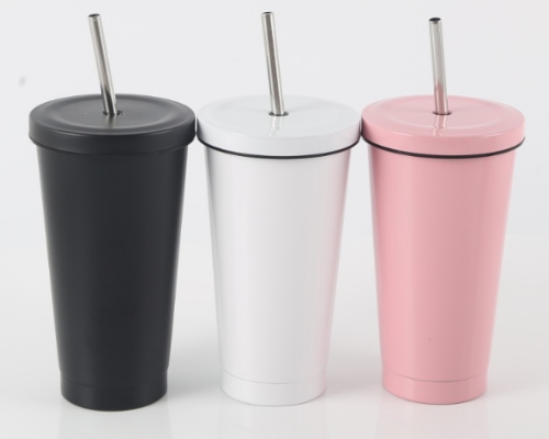 冰霸不鏽鋼保溫杯(含吸管)