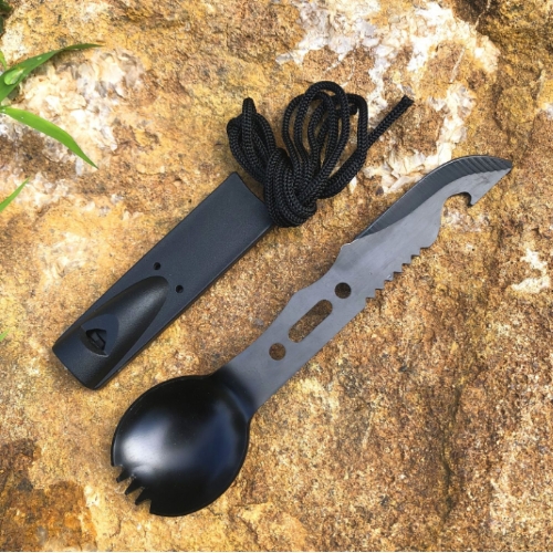 戶外多功能口哨小刀湯匙組