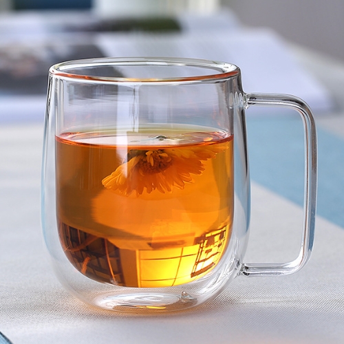 雙層玻璃防燙馬克杯