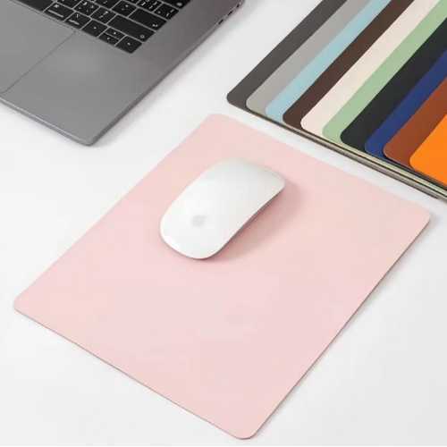 方形PU皮革滑鼠墊